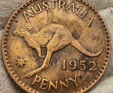 Australia 1952 Penny 1d Coin