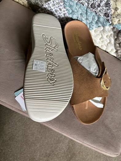 skechers ladies sandals size uk 6 extra wide new