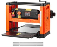 Thickness Planer, Two Speed, 330 mm Width Worktable Power Benchtop Planer, Three-Blade, 2000W 23500 RPM Powerful Motor, Dual Rollers, Over Protection, Woodworking for Hard & Soft Wood Material