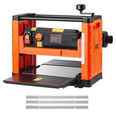 Thickness Planer, Two Speed, 330 mm Width Worktable Power Benchtop Planer, Three-Blade, 2000W 23500 RPM Powerful Motor, Dual Rollers, Over Protection, Woodworking for Hard & Soft Wood Material