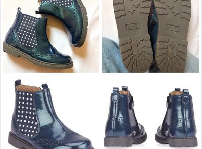 Start Rite chelsea boots patent leather gorgeous uk 11f