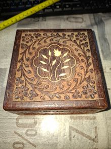 3 Beautiful Old Hand Carved Trinket Boxes PRICE IS FOR 1 ONLY,, Postage Available or Collection