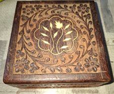 3 Beautiful Old Hand Carved Trinket Boxes PRICE IS FOR 1 ONLY,, Postage Available or Collection
