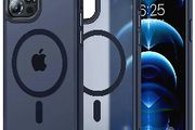 For Apple iPhone 15 Pro Skin-Feel Magnetic Magsafe Case Blue