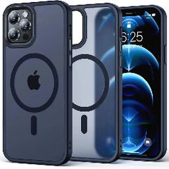 For Apple iPhone 15 Pro Skin-Feel Magnetic Magsafe Case Blue