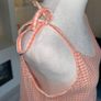 Ladies Orange & White Checkered String Top from Pepco Image 5