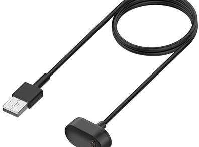 Black 1M USB Charger Replacement Cable For Fitbit Inspire, Inspire HR, Ace 2