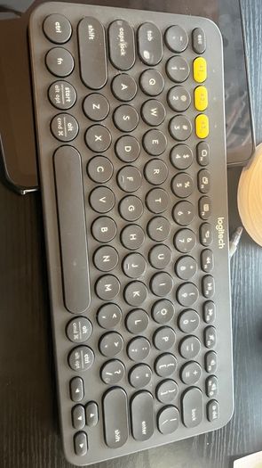 Logitech K380 Multi-Device Bluetooth Wireless Keyboard with Easy-Switch for up to 3 Devices, Slim, 2 Year Battery, PC, Laptop, Windows, Mac, Chrome OS, iPad OS, Apple TV- Black