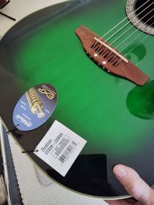 Ovation Celebrity Cadillac green
