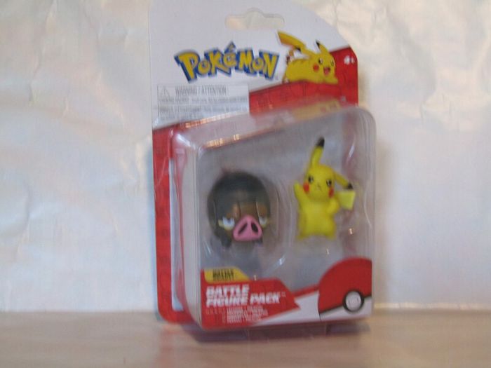 Pokemon Pikachu And Ferkuli Battle Mini Figures Set 5 cm  Battle Figure Pack Brand New Sealed