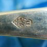 Antique Sterling Silver Christening Spoon by James Crichton & Sons of Glasgow, presented in its Original Velvet-lined Box. with original handwritten note from Glasgow dated October 4, 1886. Image 8