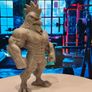 3D Printed Muscular / Gym / Bodybuilder Rooster Figurine Image 4
