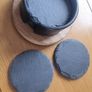 Handmade Industrial Slate Coaster Holder 6 Coasters Image 3