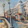 Oil painting Ischia Castello Aragonese Image 2