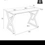 Table/ Dining table/ Dining Table Marble effect (New in box) Image 2