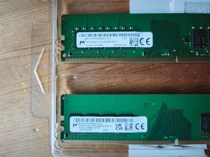 2x16gb Ddr4 Ram 3200mhz Micron