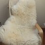 Giant sheepskin rugs, ivory colour, real leather.Ideal gift idea, wedding Image 6