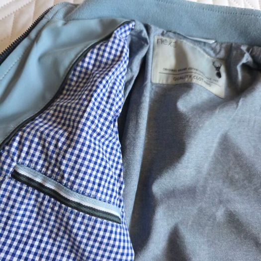 NEXT | rrp 37e | Size 110 (5years) | Light Blue Harrington Bomber Jacket