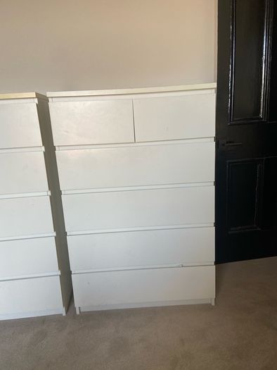 Malm 6 drawer chest of drawers