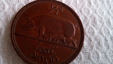 Irish Halfpenny. 1965.