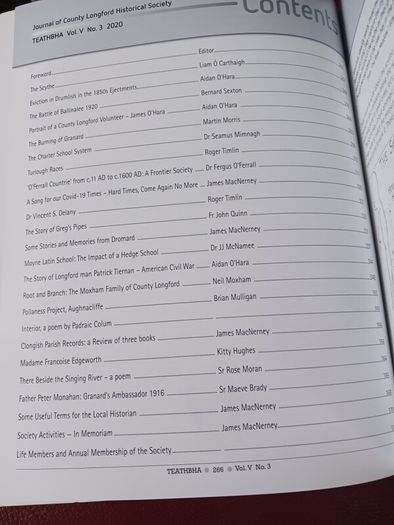 Teathbha / Journal of Co.longford Historical Society / 2020