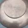 A pair of Vintage 8.5" Chinese pewter and gilded metal Censor Dishes Image 10