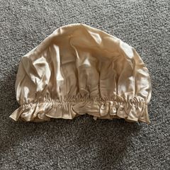 LILYSILK Silk Night Sleep Bonnet with Flounce Taupe Brand New