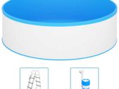 Splasher Pool with Ladder and Pump 350x90 cm White