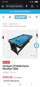Pool Table Multi Game Table