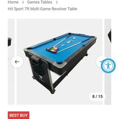 Pool Table Multi Game Table