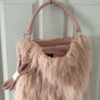 New Look Fuzzy Furry Fluffy Pink Handbag Large Image 3