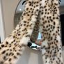 animal faux fur scarf Image 2