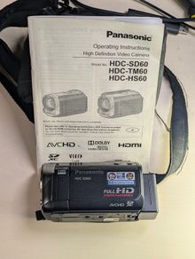 Panasonic HDC-SD60 Black Camcorder Video Camera - Excellent Working