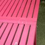 IKEA extendable dining table & bench (part of table slats damaged) Image 2