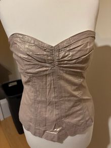 Gold/bronze tube top