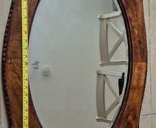 Old oak wall mirror