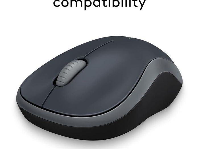 M185 Wireless Mouse, 2.4GHz with USB Mini Receiver, 12-Month Battery Life, 1000 DPI Optical Tracking, Ambidextrous, Compatible with PC, Mac, Laptop