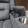 Titan Grey Fabric Recliner Sofa Set Image 6