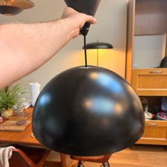 Black pendant light 40cm width