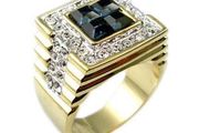 Men's Costume Jewellery Dress Engagement Wedding Ring.