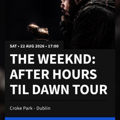 The Weeknd Tickets Croke Park Saturday 22 August