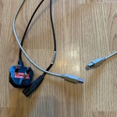 Printer usb and power cable