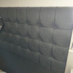 Upholstered headboard for king size bed
