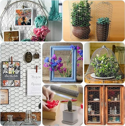 FREE P&P Chicken Wire Mesh, 35cm x 6m Galvanized Hexagonal Garden Netting Fencing, for Pet Poultry Animal Rabbit Chicken Fencing/DIY Craft and Home Decoration