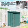 Garden Shed 3.3 x 3.4ft Lean To Steel with Locking Door Image 5