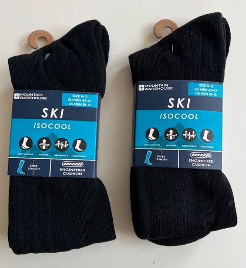 Bundle of Mountain Warehouse Black Ski Socks Size 9-12