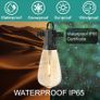 Outdoor String Lights Mains Powered, 100Ft ST38 Garden String Lights with 50+2Pcs LED Filaments Vintage Bulbs, Waterproof IP65 2700K Warm White for Patio Outside Party Wedding Backyard Terrace (FREE SHIPPING) Image 3