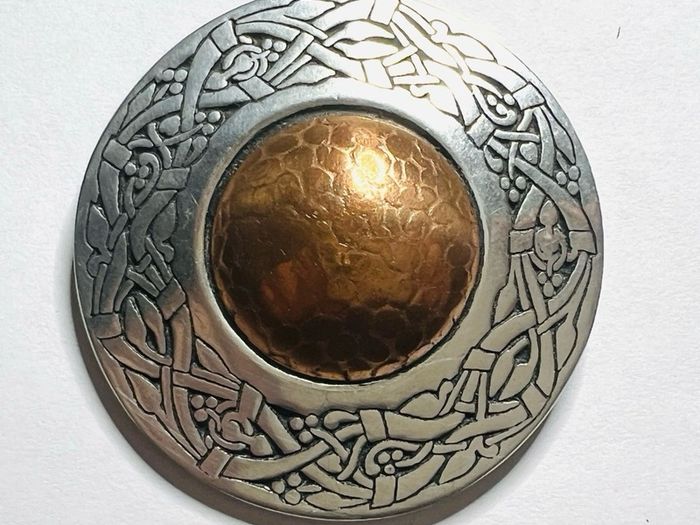 Celtic Brooch TREE OF LIFE Pewter Copper Traditionally Hand Crafted