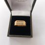 18k / ct Gold Ring mens / gents with Natural Diamons Image 5
