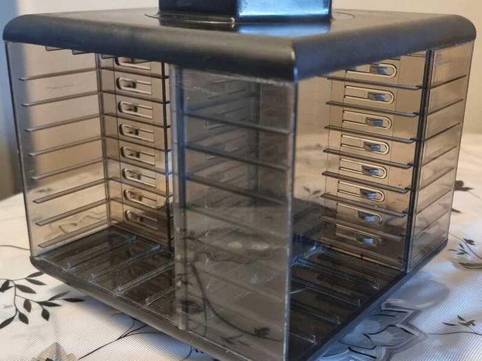 Vintage cassette rack for audio cassettes, brand Giradola.